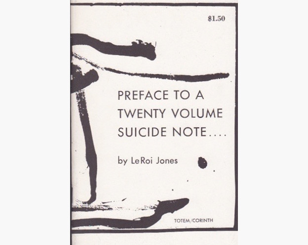 Cover of 'Preface to a Twenty Volume Suicide Note . . . .'
